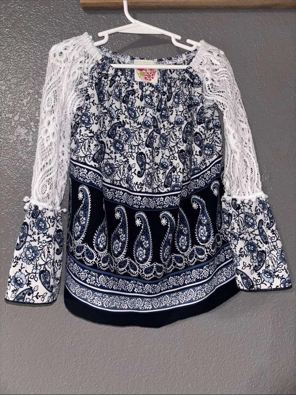 Kiddo by Katie lace shirt
